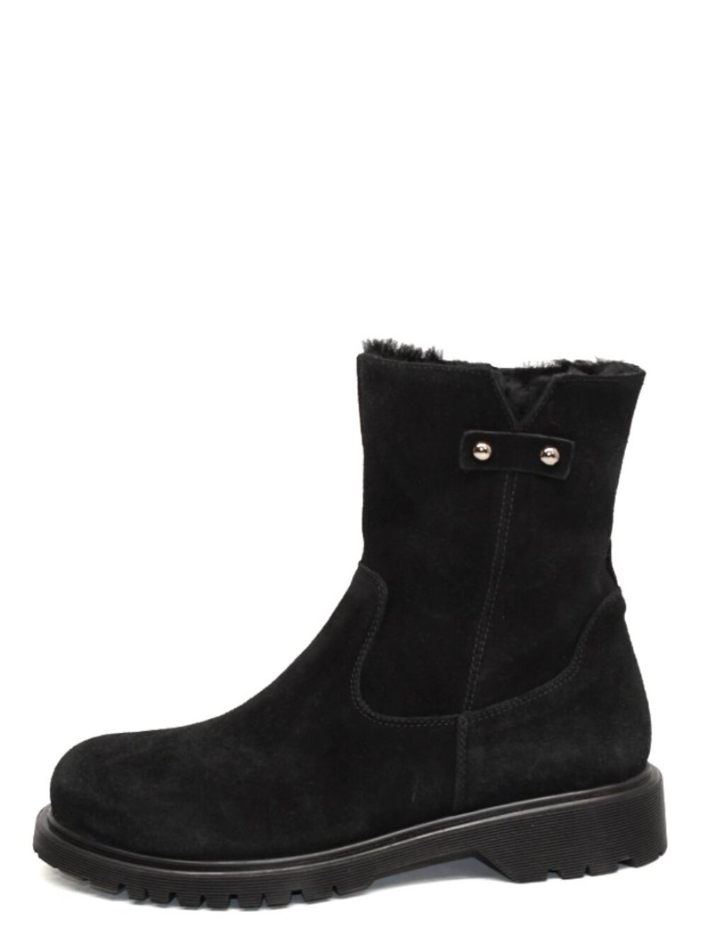 New! La Canadienne Hogan City Dry™Shearling Suede Boots Black 10M DD545 Italy